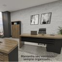 Ver imagem 7 de Armário para Escritório Alto 2 Portas com Chave em Tamburato Executiva