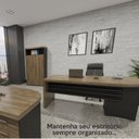 Ver imagem 7 de Armário para Escritório Alto 2 Portas com Chave em Tamburato Executiva Marrom Artany