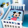 COBERTOR DE BEBÊ RASCHEL MICKEY PASSINHOS MASCULINOJOLITEX REF:K8.1955005 90X1,10 - UN - Azul marinh - 1