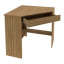 Ver imagem 4 de Escrivaninha/mesa Escritório de Canto Multimóveis Cr25064 Amendoa