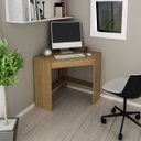 Ver imagem 1 de Escrivaninha/mesa Escritório de Canto Multimóveis Cr25064 Amendoa