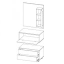 Ver imagem 2 de Armário de Banheiro com Gaveteiro Cuba e Espelheira C0080607p Ozini