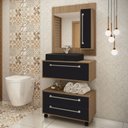 Ver imagem 1 de Armário de Banheiro com Gaveteiro Cuba e Espelheira C0080607p Ozini