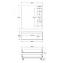 Ver imagem 3 de Armário de Banheiro com Gaveteiro Cuba e Espelheira C0080607p Ozini
