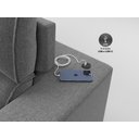 Ver imagem 4 de Sofá com Molas Ensacadas Retrátil e Reclinável Strike 2,80m Linhosoft com Carregador Usb -