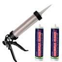 Ver imagem 1 de 2 Silicone Estrutural Preto Cartucho 400g Sbrix Aplicadora
