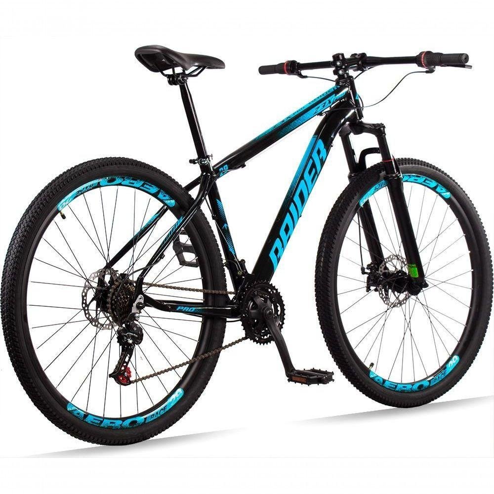 Bicicleta 29 Raider Z3X Pro 21V E Suspensão Mtb Preto+Azul - 5