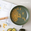 Ver imagem 6 de Kit Com 3 Frigideira Cerâmica Antiaderente Roichen - Indução - Marfim E Verde