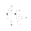 Ver imagem 3 de Luminária Abajur De Mesa Tarsila 55,5x14x14cm 1xE27 40W Bella Iluminação