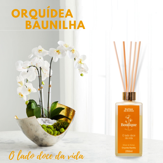 Difusor de aromas Orquídea Baunilha 250ml Boutique de Aromas - 3