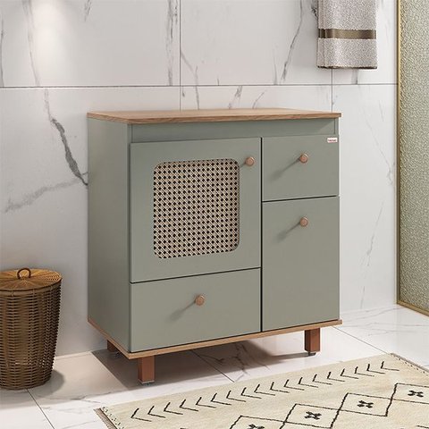 Gabinete Júlia c/Pés 78 cm - Fabribam