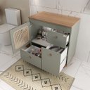 Ver imagem 2 de Gabinete Júlia C/pés 78 Cm - Fabribam