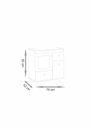Ver imagem 3 de Gabinete Júlia c/Pés 78 cm - Fabribam