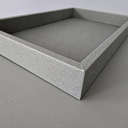 Ver imagem 3 de Bandeja Mdf Retangular - Revestida Pu Cinza com Riscos 23480 - 38cm