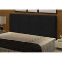 Ver imagem 2 de Cabeceira Cama Box Casal Queen 160 cm London - JS Móveis - Preto