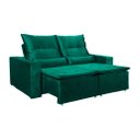 Ver imagem 1 de Sofá Berlim Reclinável e Retrátil Suede Verde