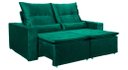 Ver imagem 1 de Sofá Berlim Reclinável e Retrátil Suede Verde