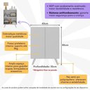 Ver imagem 5 de Armário Cômoda Infantil 2 Portas Retrô Multimóveis Mp4231 Branco Branco