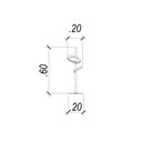 Ver imagem 3 de Abajur 20cm 60cm 4,3w + 6,1w 3000k 520lm Ginga Lumiere