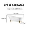 Kit Champanheira Branca Banheira P/12 Garrafas + 12 Taças - 7