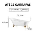 Ver imagem 7 de Kit Champanheira Branca Banheira P/12 Garrafas + 12 Taças