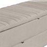 Calçadeira Recamier Baú Sapateira Casal Queen 160cm Ayla Suede Tampo Reto - Estopar Ayla 160cm Suede - 4