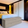 Calçadeira Recamier Baú Sapateira Casal Queen 160cm Ayla Suede Tampo Reto - Estopar Ayla 160cm Suede - 2