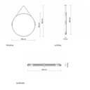 Ver imagem 3 de Espelheira Adnet 50 Cm com Alça Branco