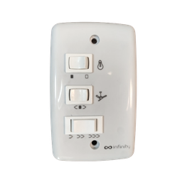 Chave de Parede Infinity P/ Ventiladores de Teto 220 V 1,5+2,5 Uf - 1