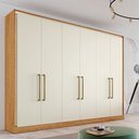 Ver imagem 2 de Guarda Roupa Argos 6 Portas 100% Mdf Peroba/off White - Made Marcs
