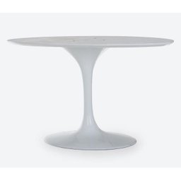 Base de Mesa de Jantar Saarinen Oval para Tampo de 150x90cm até 198x122cm Cor Branco - 1