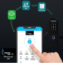 Fechadura Digital Inteligente Primebras Rio com Wi-fi e App - 4