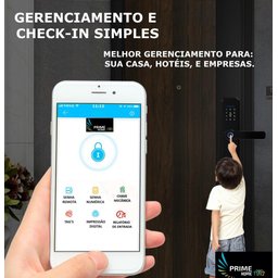 Fechadura Digital Inteligente Primebras Rio com Wi-fi e App - 5