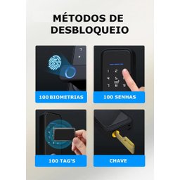 Fechadura Digital Inteligente Primebras Rio com Wi-fi e App - 3