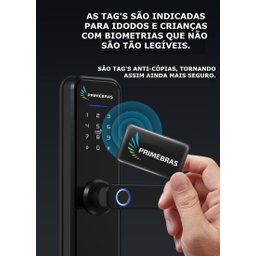 Fechadura Digital Inteligente Primebras Rio com Wi-fi e App - 8