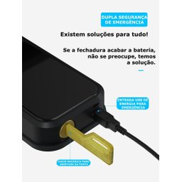 Fechadura Digital Inteligente Primebras Rio com Wi-fi e App - 6