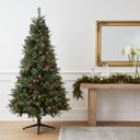 Ver imagem 4 de Árvore de Natal Berry com Base Giratória 2,1m Florarte