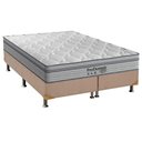 Ver imagem 1 de Cama Box King: Colchão Molas Ensacadas Probel MasterPocket ProDormir Springs Luxo + Base CRC Suede B