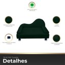 Ver imagem 3 de Mini Sofá Cama Divã Pet Cães e Gatos Orgânico Confortável e Reforçado Suede