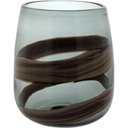 Ver imagem 1 de Vaso Decorativo Enfeite Casa Vidro 19x17x17cm Marrom