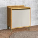 Ver imagem 2 de Balcão de Cozinha 80 Cm Tempranillo 2 Portas 100% Mdf Amêndoa/off White - Rio Doce