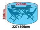 Ver imagem 2 de Capa Impermeável Compatível Mesa Redonda 227x100 Preta