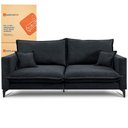 Ver imagem 2 de Sofá 2 Lugares Modular Boma 1,70m Boucle Cinza Escuro Sofá Inbox