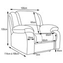 Ver imagem 3 de Poltrona do Papai Elétrica com Massagem e Usb Veludo Creme