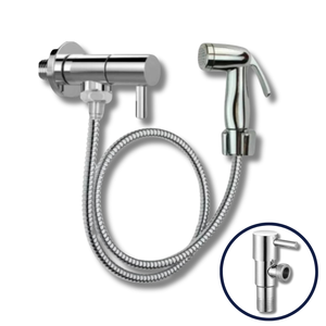 Ducha Higiênica Intima Registro Metal Alavanca 1/4 de Volta
