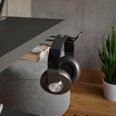 Ver imagem 2 de Mesa Gamer para Pc Computador Preta Vermelha Com Suporte Headset Gaia Permobili