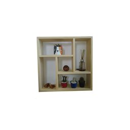 Nicho Quadrado com Divisórias 52x52x12cm Pinos – Eco - 3