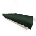 Ver imagem 3 de Sofa Cama Futon Oriental King Verde Militar Madeira Maciça Pinus Natural Sem Pintura