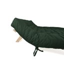 Ver imagem 4 de Sofa Cama Futon Oriental King Verde Militar Madeira Maciça Pinus Natural Sem Pintura