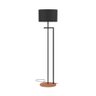 Luminária Indústrial de Chão Salone Preto com Cúpula Preta Unidecor - 3